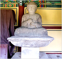 Cheongryongsa Temple Stone Seated Birochana Buddha