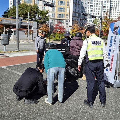 예천군, 운행차 소음·불법 개조 합동 점검