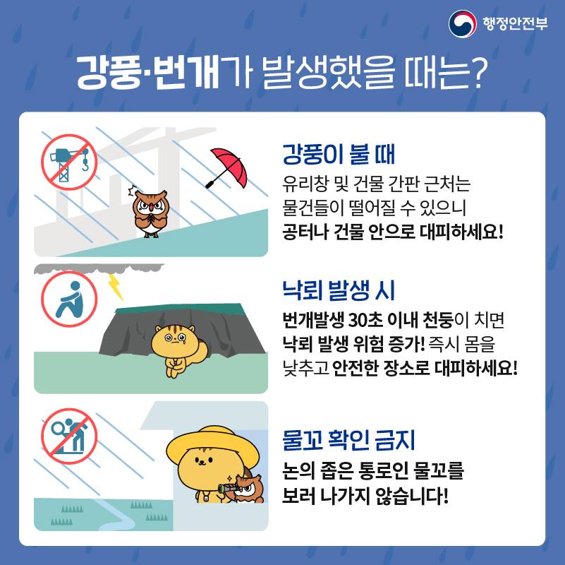 4.군민 생활정보 - 호우·강풍에 이렇게 대처하세요!