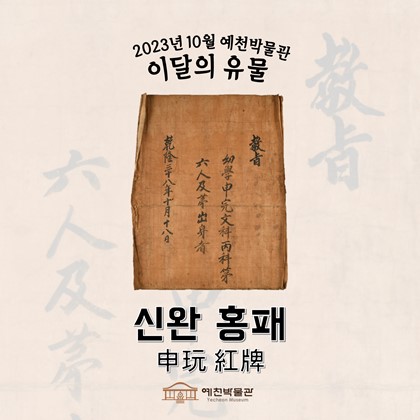 이달의 유물 '신완 홍패' (2023.10)